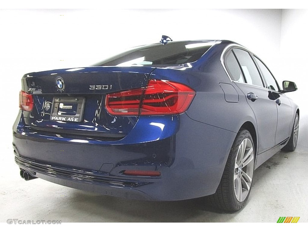 2018 3 Series 330i xDrive Sedan - Mediterranean Blue Metallic / Black photo #5