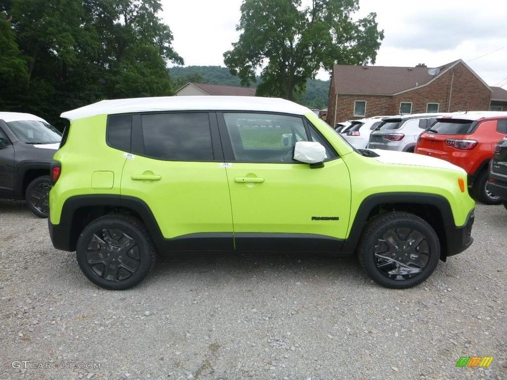 2018 Renegade Latitude 4x4 - Hypergreen / Black photo #7