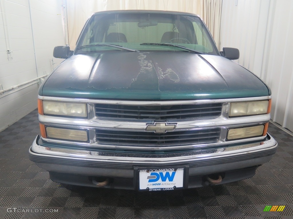 1998 C/K K1500 Silverado Extended Cab 4x4 - Emerald Green Metallic / Neutral photo #3