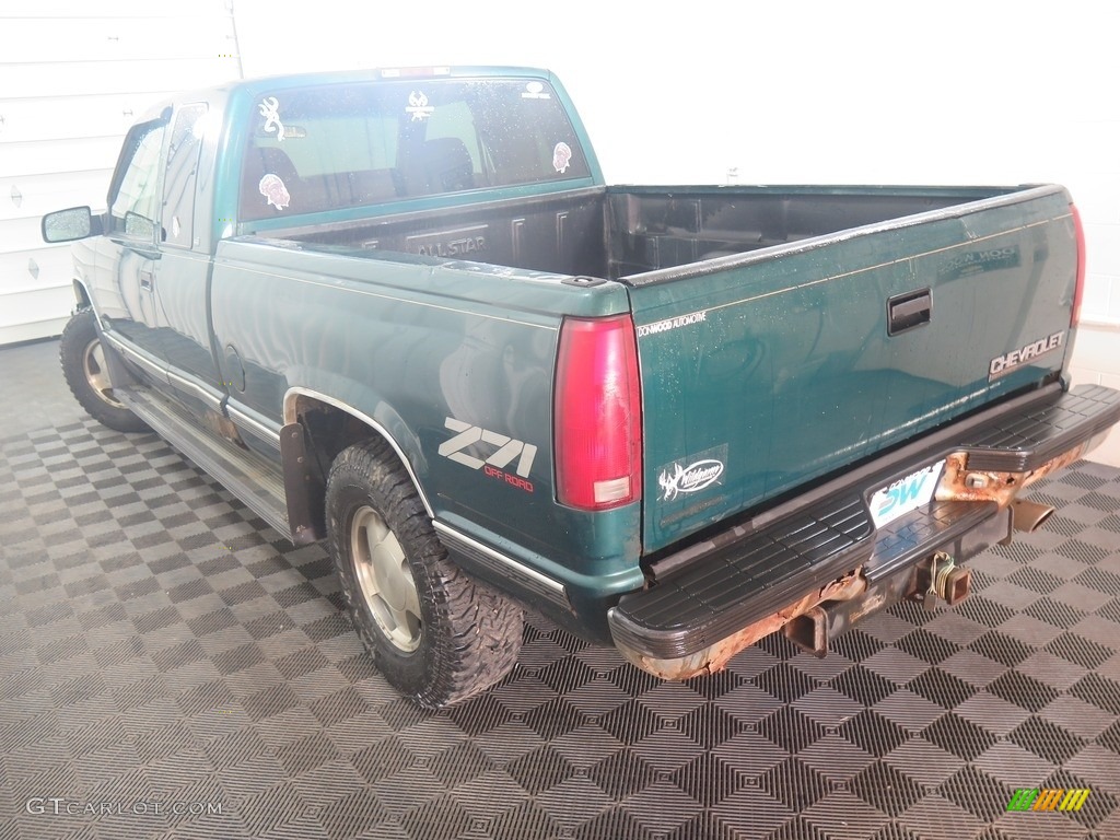 1998 C/K K1500 Silverado Extended Cab 4x4 - Emerald Green Metallic / Neutral photo #5