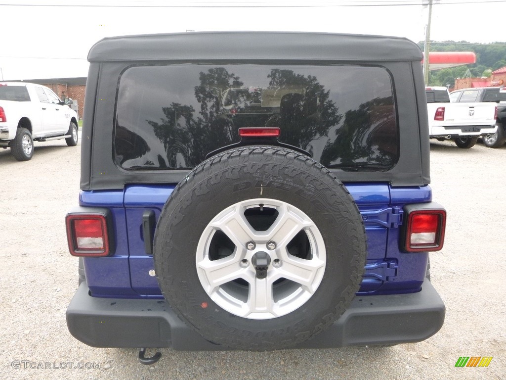 2018 Wrangler Unlimited Sport 4x4 - Ocean Blue Metallic / Black/Heritage Tan photo #4
