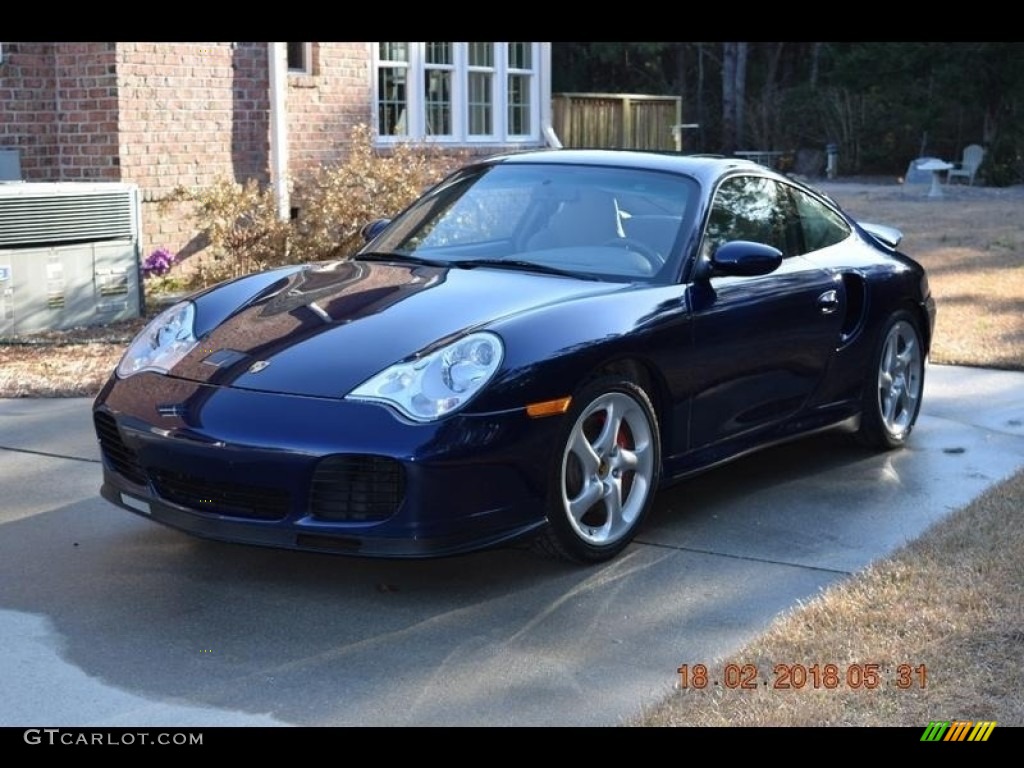 Lapis Blue Metallic 2001 Porsche 911 Turbo Coupe Exterior Photo #128525213