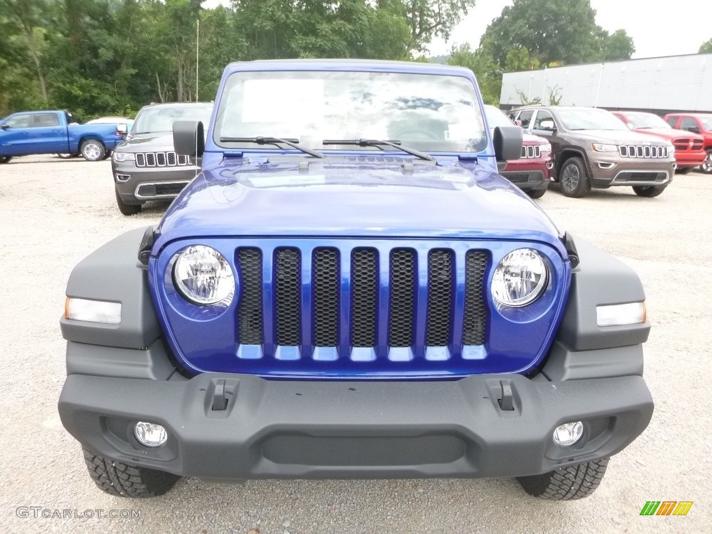 2018 Wrangler Unlimited Sport 4x4 - Ocean Blue Metallic / Black/Heritage Tan photo #8