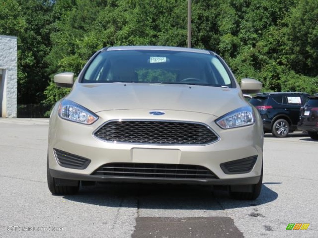 2018 Focus SE Hatch - White Gold / Charcoal Black photo #2
