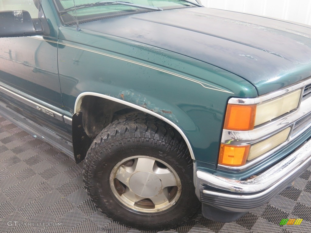 1998 C/K K1500 Silverado Extended Cab 4x4 - Emerald Green Metallic / Neutral photo #27
