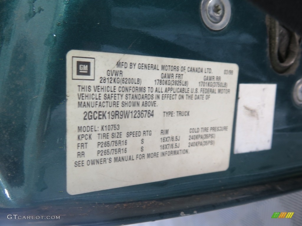 1998 C/K K1500 Silverado Extended Cab 4x4 - Emerald Green Metallic / Neutral photo #28
