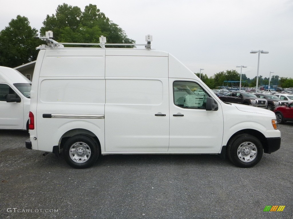 Glacier White 2018 Nissan NV 2500 HD SV Cargo Exterior Photo #128530433