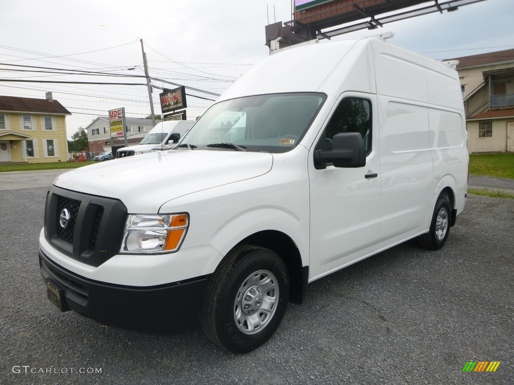 Glacier White 2018 Nissan NV 2500 HD SV Cargo Exterior Photo #128530532