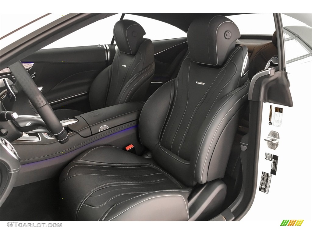 Black Interior 2018 Mercedes-Benz S AMG S63 Coupe Photo #128531147