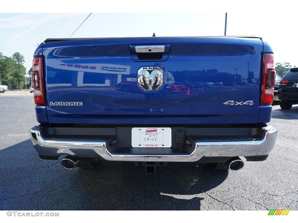 2019 1500 Laramie Crew Cab 4x4 - Blue Streak Pearl / Black photo #15