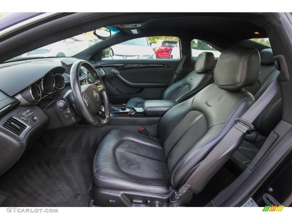 Ebony/Ebony Interior 2014 Cadillac CTS -V Coupe Photo #128533304