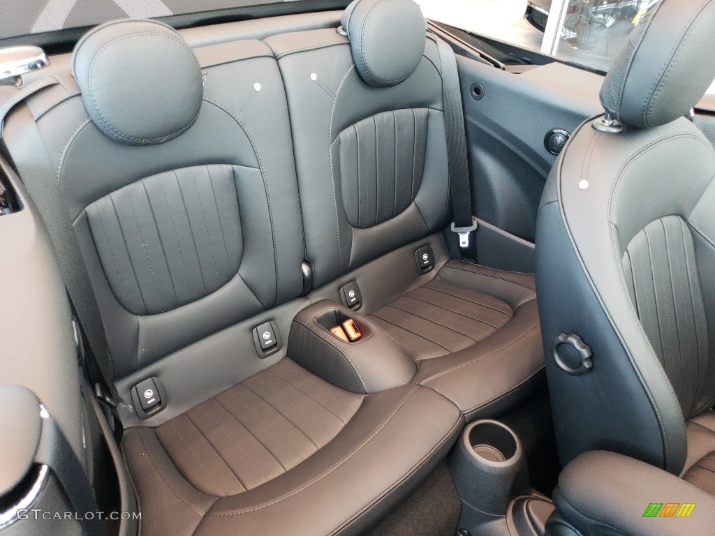 Carbon Black Lounge Leather Interior 2019 Mini Convertible Cooper S Photo #128533460