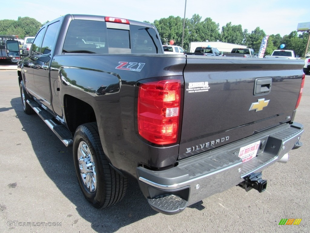 2015 Silverado 3500HD LTZ Crew Cab 4x4 - Blue Granite Metallic / Jet Black/Dark Ash photo #3