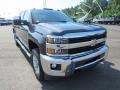 2015 Blue Granite Metallic Chevrolet Silverado 3500HD LTZ Crew Cab 4x4  photo #7