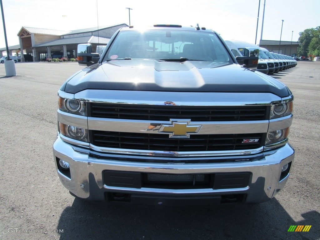 2015 Silverado 3500HD LTZ Crew Cab 4x4 - Blue Granite Metallic / Jet Black/Dark Ash photo #8