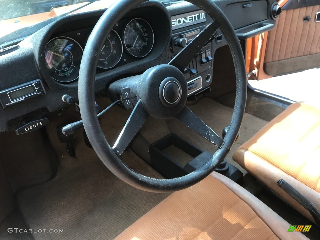 1973 Saab Sonett III Tan Steering Wheel Photo #128538045