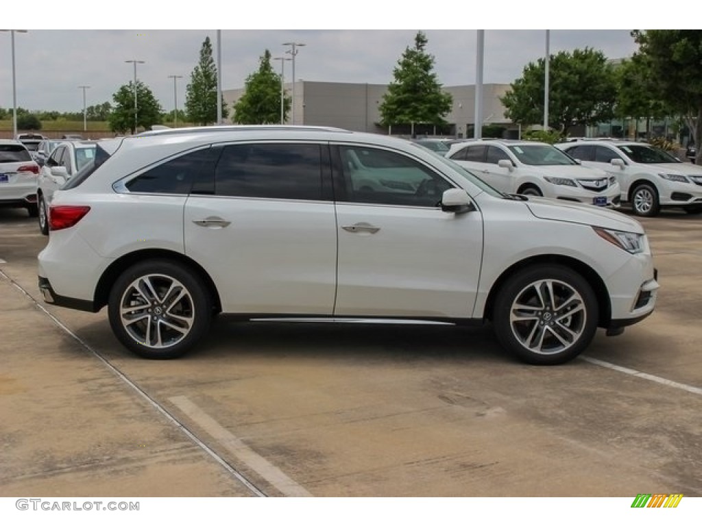White Diamond Pearl 2018 Acura MDX Advance SH-AWD Exterior Photo #128542127