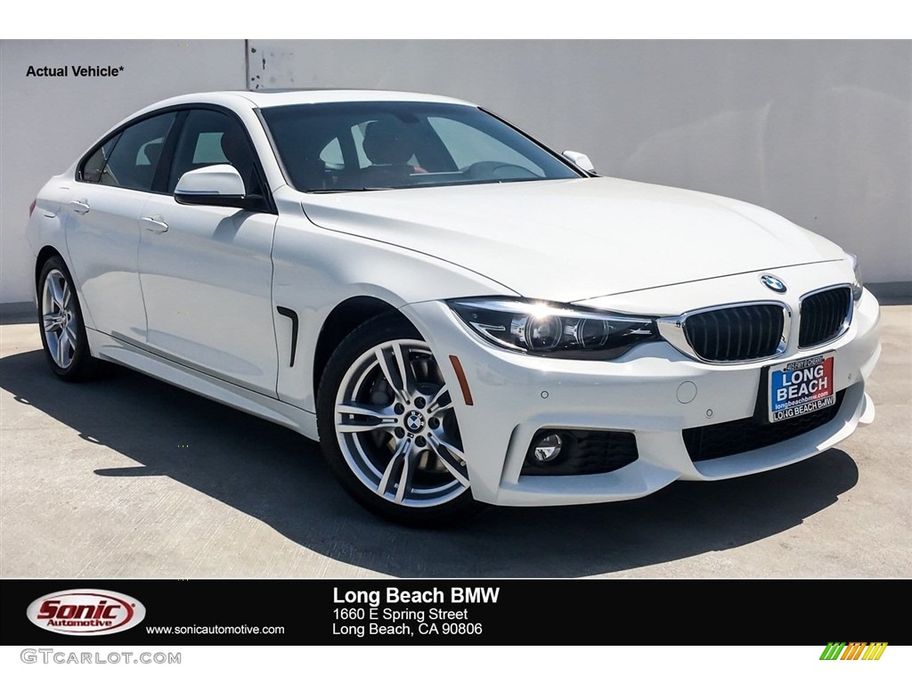 2019 4 Series 430i Gran Coupe - Alpine White / Coral Red photo #1