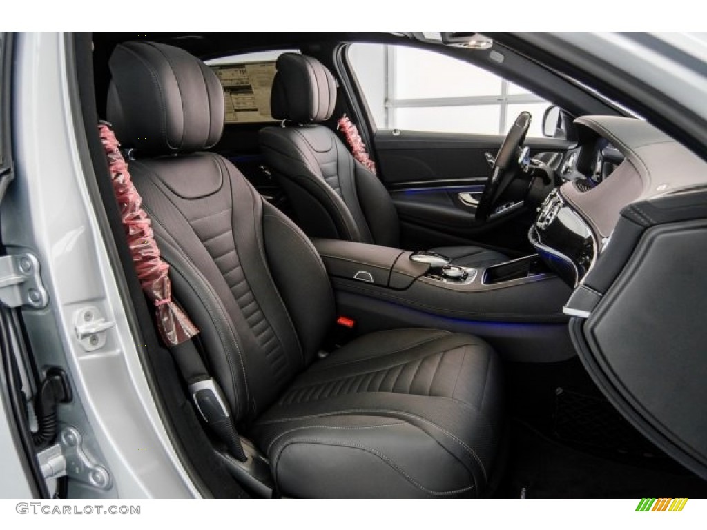 Black Interior 2018 Mercedes-Benz S 560 4Matic Sedan Photo #128544572