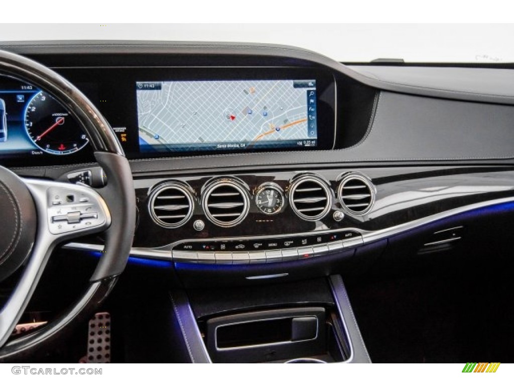 2018 Mercedes-Benz S 560 4Matic Sedan Black Dashboard Photo #128544627