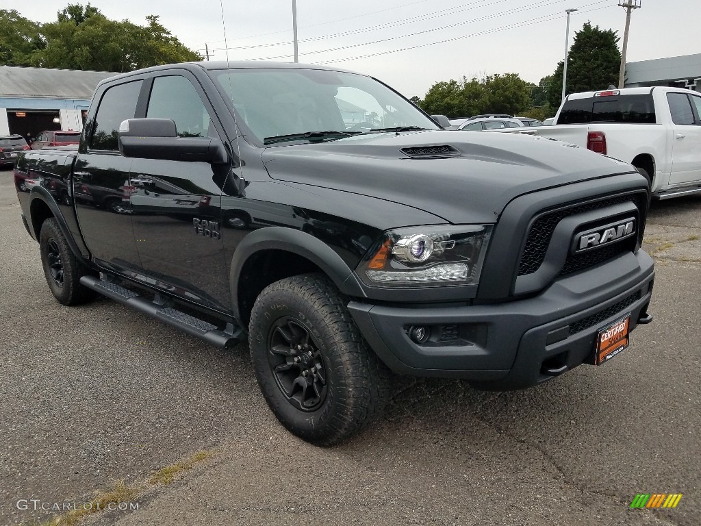 2018 1500 Rebel Crew Cab 4x4 - Brilliant Black Crystal Pearl / Black photo #1