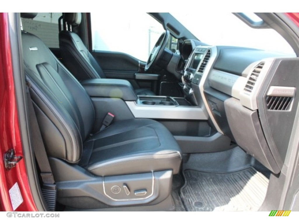 2017 F350 Super Duty Platinum Crew Cab 4x4 - Ruby Red / Black photo #36