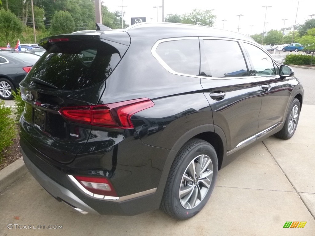 2019 Santa Fe SEL Plus AWD - Twilight Black / Black photo #2