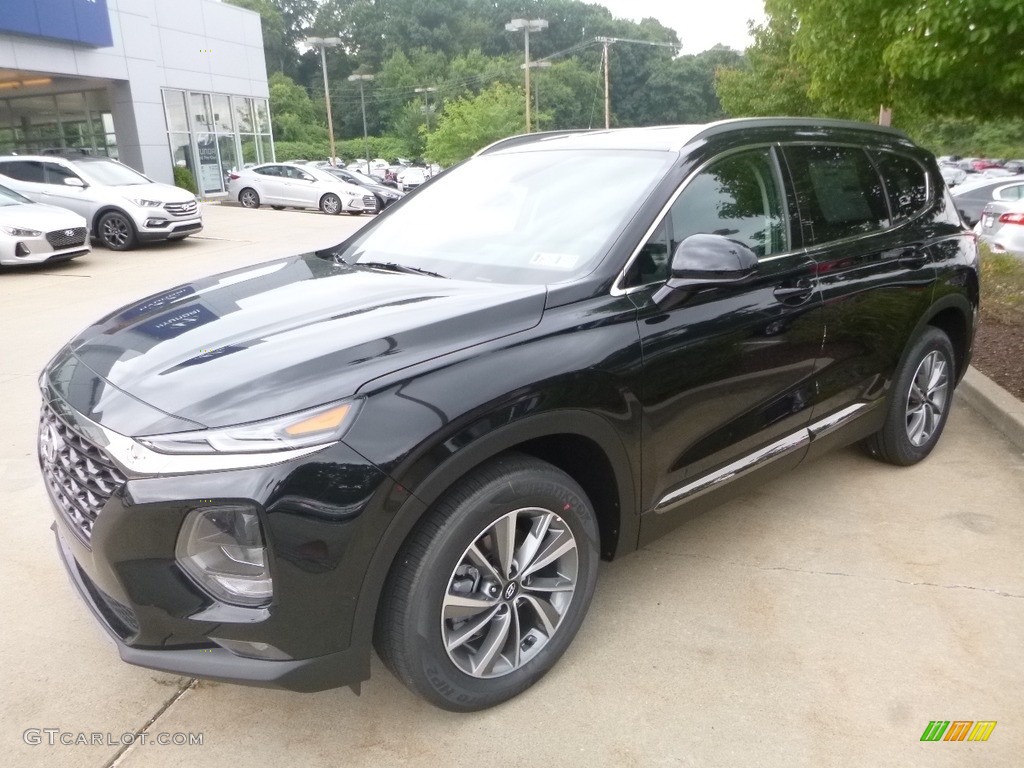 Twilight Black 2019 Hyundai Santa Fe SEL Plus AWD Exterior Photo #128549686