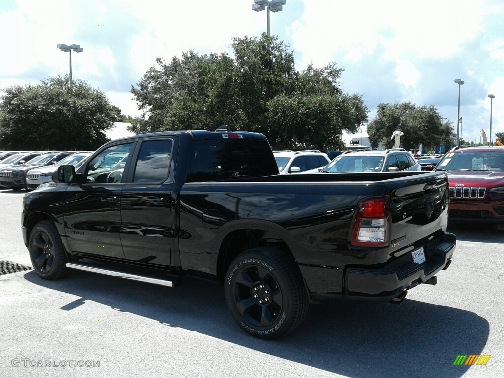 2019 1500 Big Horn Quad Cab - Diamond Black Crystal Pearl / Black/Diesel Gray photo #3