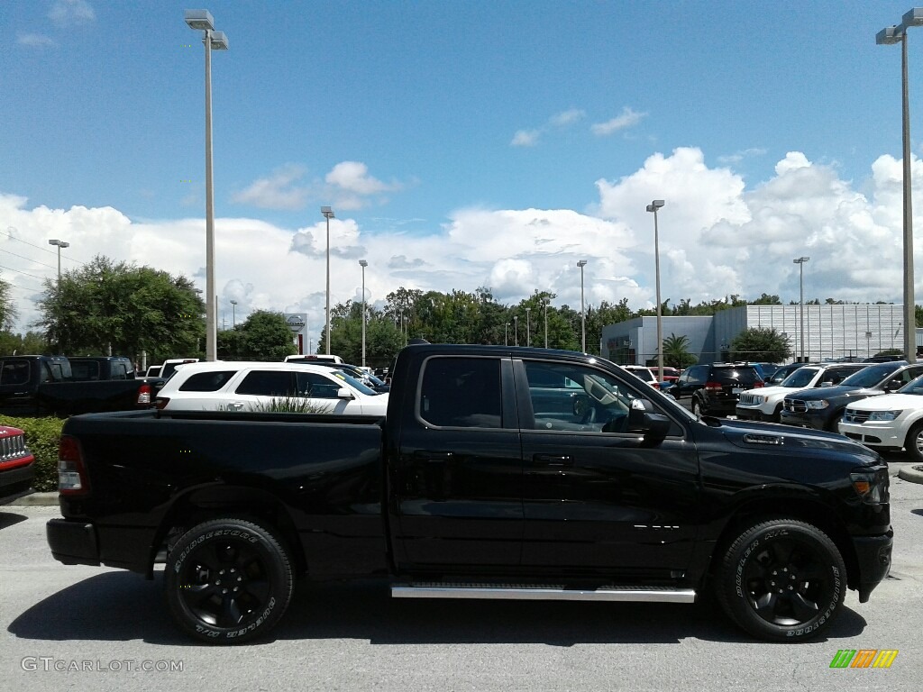 2019 1500 Big Horn Quad Cab - Diamond Black Crystal Pearl / Black/Diesel Gray photo #6