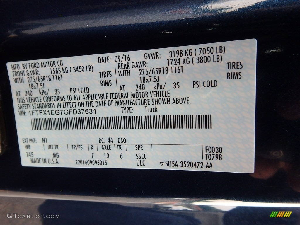 2016 F150 XLT SuperCab 4x4 - Blue Jeans / Medium Earth Gray photo #28
