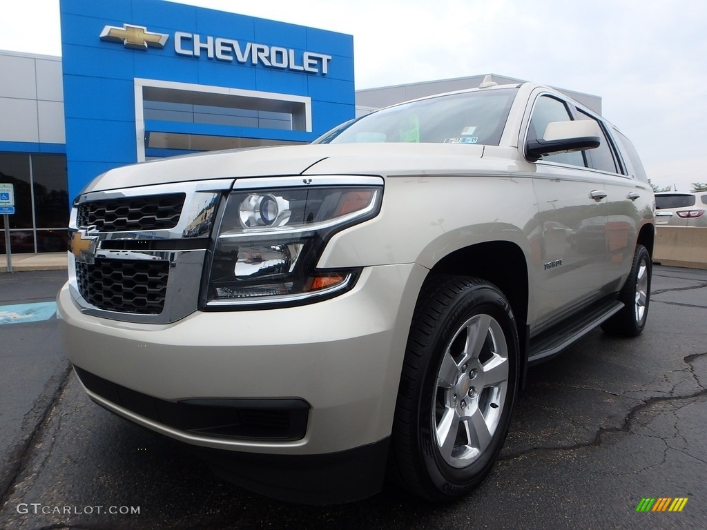 2015 Tahoe LT 4WD - Champagne Silver Metallic / Cocoa/Dune photo #2