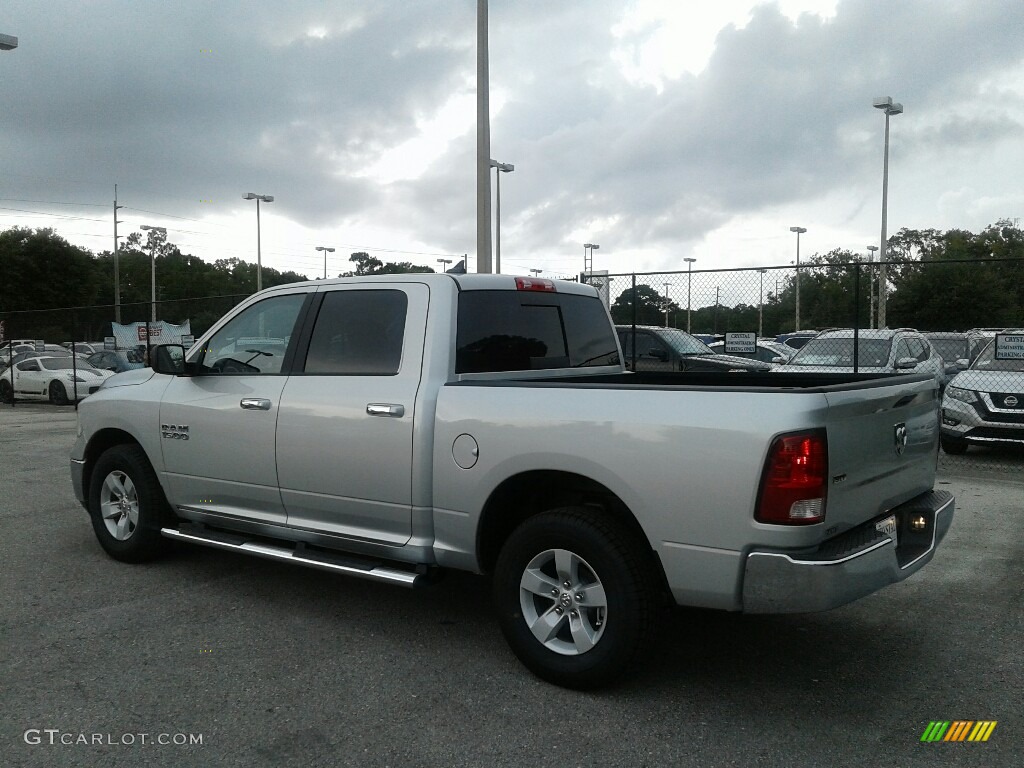 2018 1500 SLT Crew Cab - Bright Silver Metallic / Black/Diesel Gray photo #3