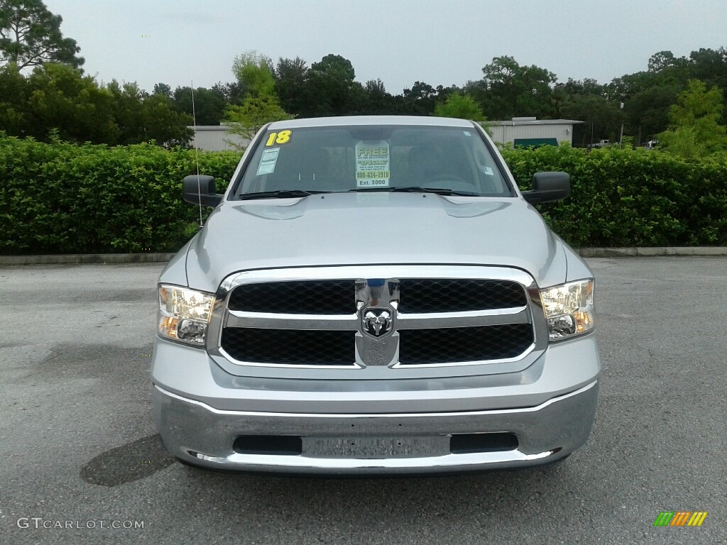 2018 1500 SLT Crew Cab - Bright Silver Metallic / Black/Diesel Gray photo #8