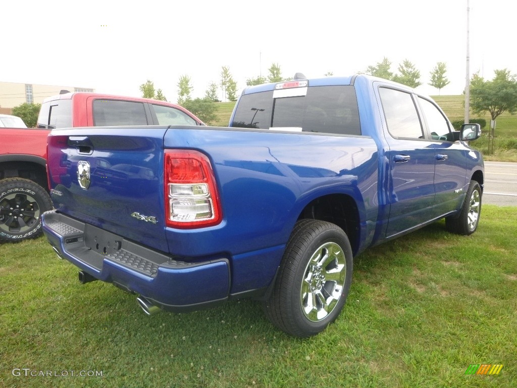 2019 1500 Big Horn Crew Cab 4x4 - Blue Streak Pearl / Black/Diesel Gray photo #4