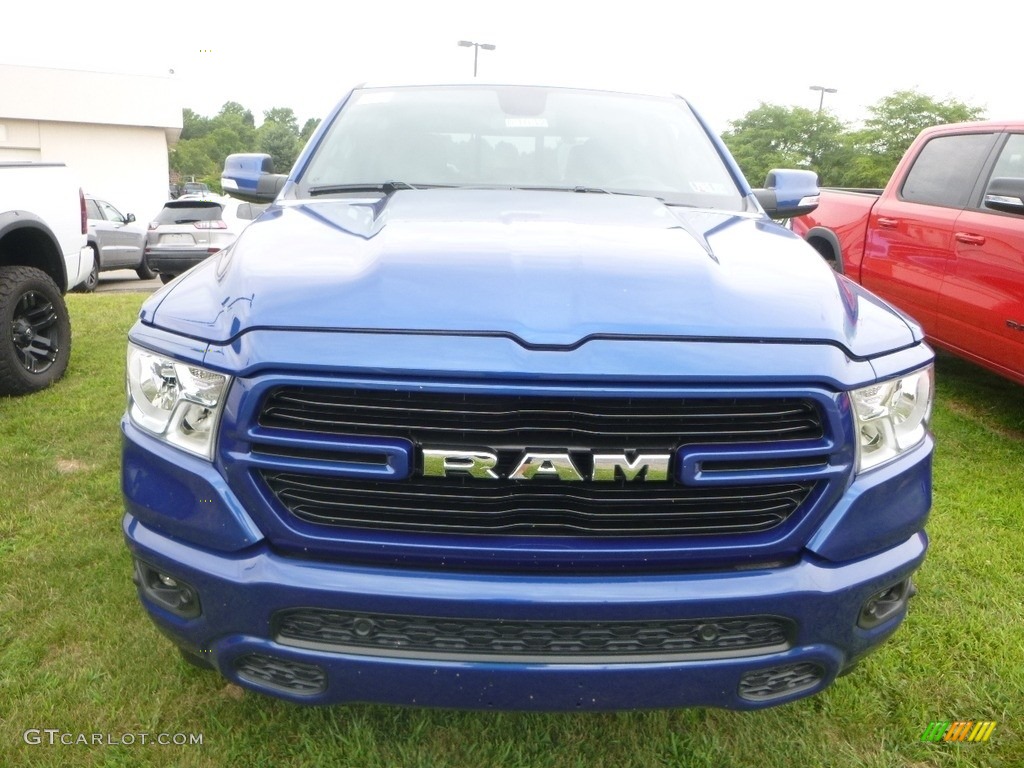 2019 1500 Big Horn Crew Cab 4x4 - Blue Streak Pearl / Black/Diesel Gray photo #6