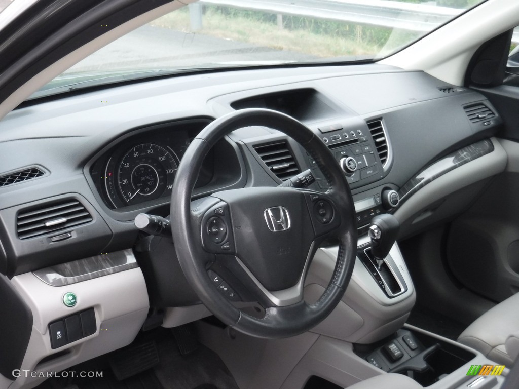 2013 CR-V EX-L AWD - Polished Metal Metallic / Gray photo #14