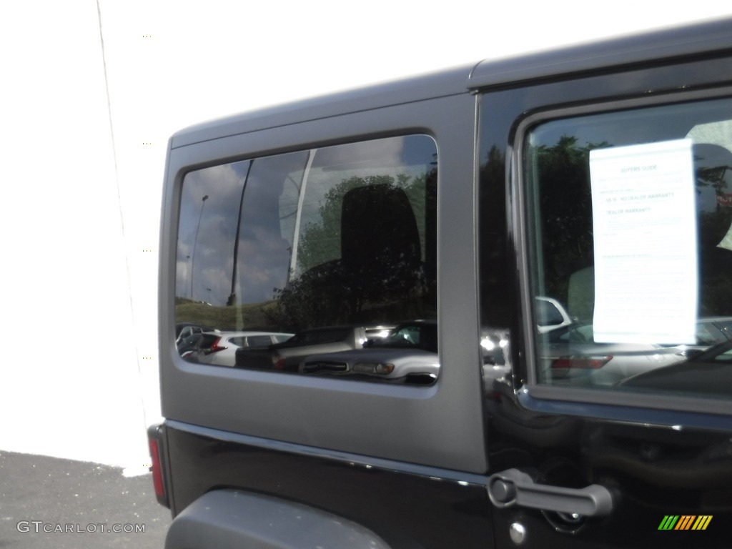 2017 Wrangler Willys Wheeler 4x4 - Black / Black photo #4