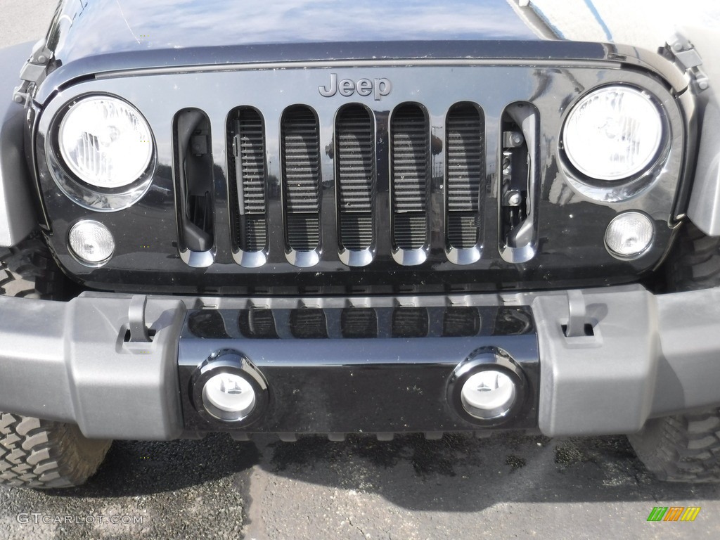 2017 Wrangler Willys Wheeler 4x4 - Black / Black photo #6