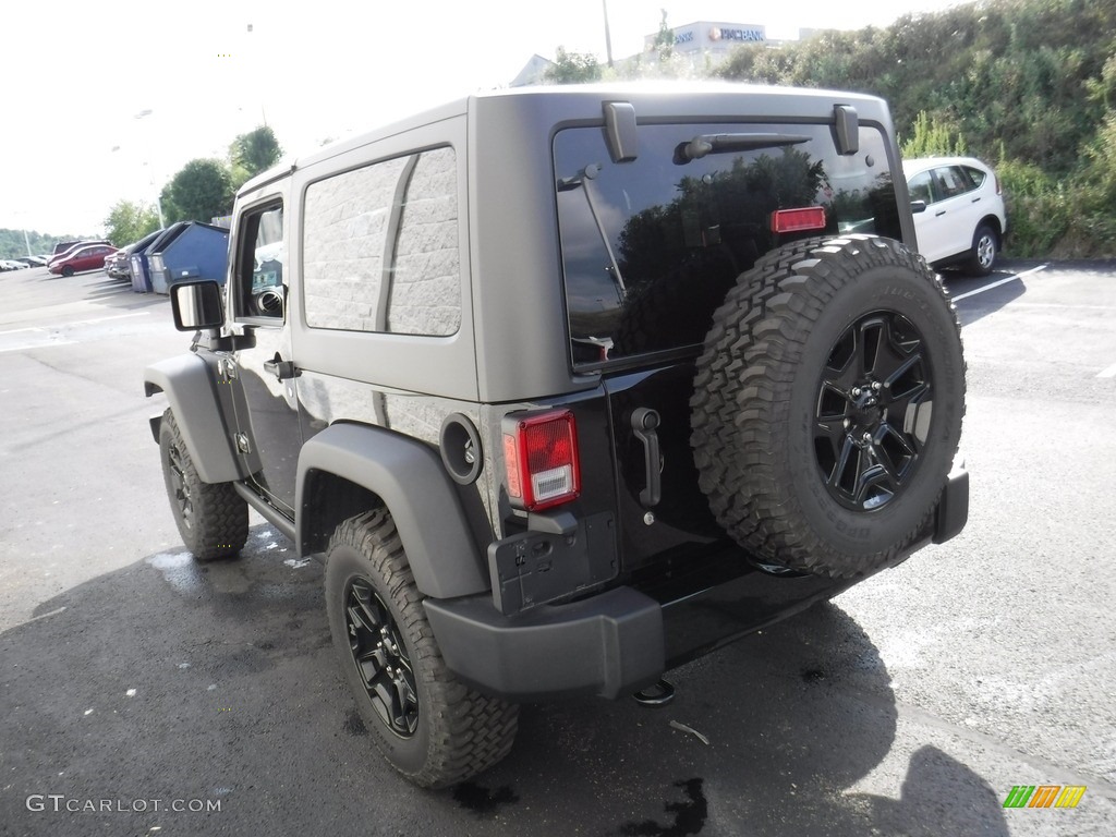 2017 Wrangler Willys Wheeler 4x4 - Black / Black photo #9