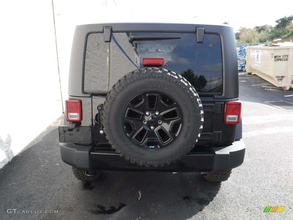 2017 Wrangler Willys Wheeler 4x4 - Black / Black photo #10