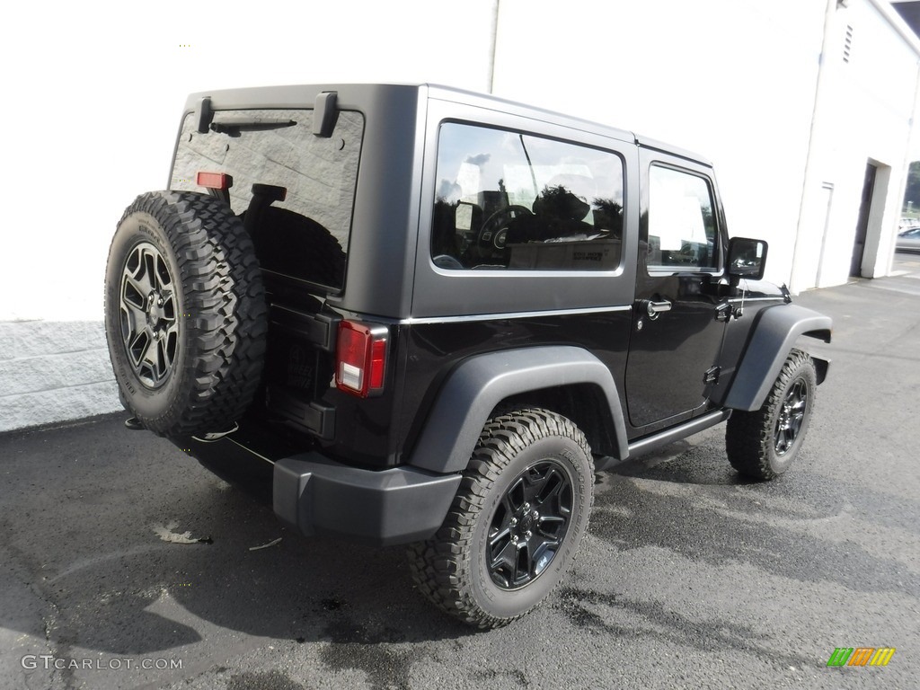 2017 Wrangler Willys Wheeler 4x4 - Black / Black photo #11