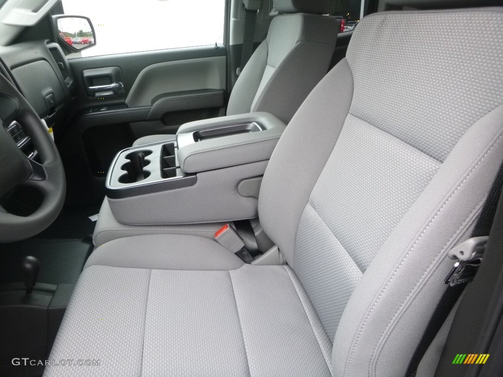 Dark Ash/Jet Black Interior 2019 Chevrolet Silverado LD WT Double Cab 4x4 Photo #128558563