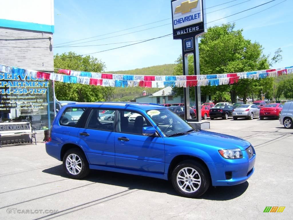 2008 Forester 2.5 X Sports - WR Blue Mica / Graphite Gray photo #7