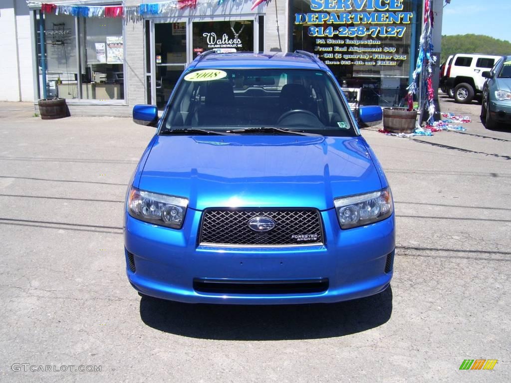 2008 Forester 2.5 X Sports - WR Blue Mica / Graphite Gray photo #8