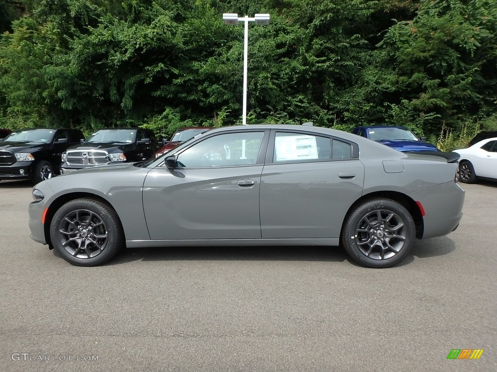 2018 Charger GT AWD - Destroyer Gray / Black photo #2