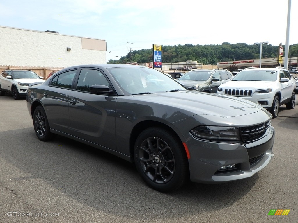 2018 Charger GT AWD - Destroyer Gray / Black photo #7