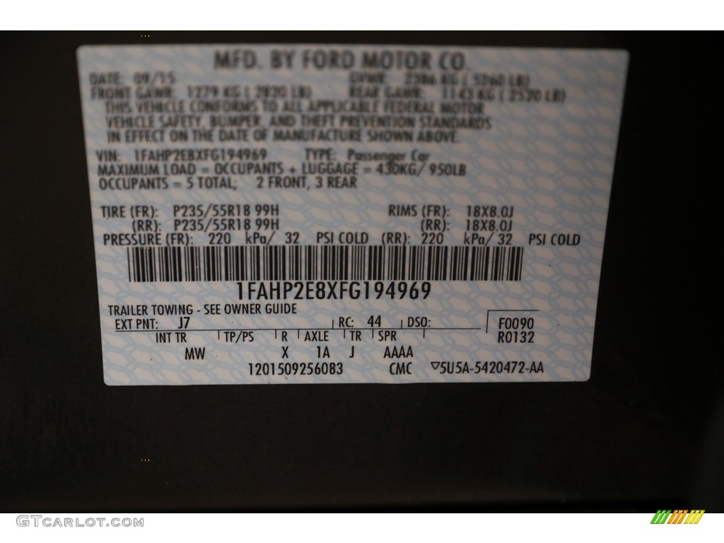2015 Taurus SEL - Magnetic Metallic / Charcoal Black photo #31