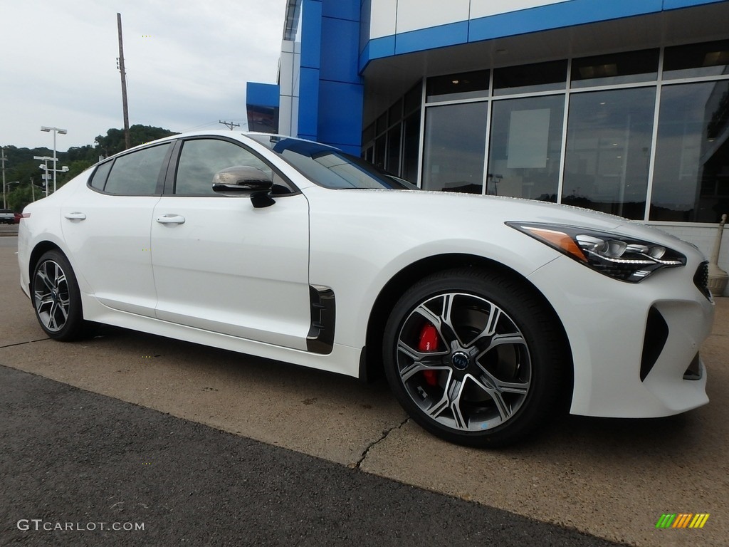 Snow White Pearl 2018 Kia Stinger GT AWD Exterior Photo #128568602