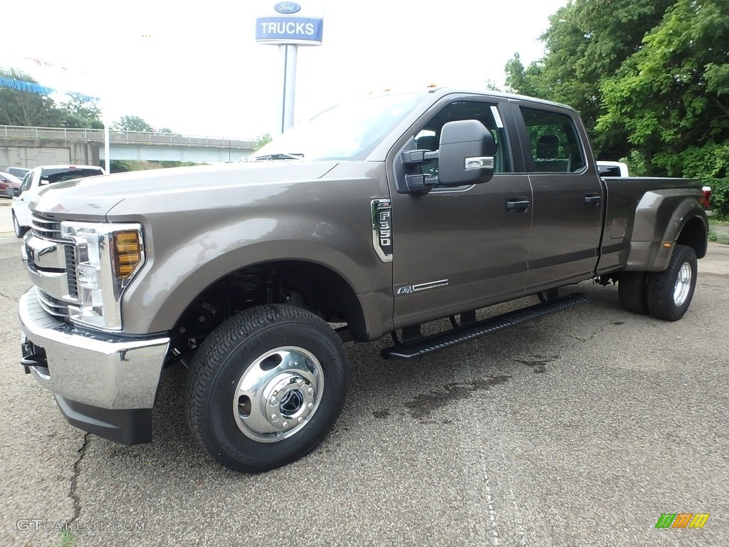 Stone Gray Metallic 2019 Ford F350 Super Duty XLT Crew Cab 4x4 Exterior Photo #128570651